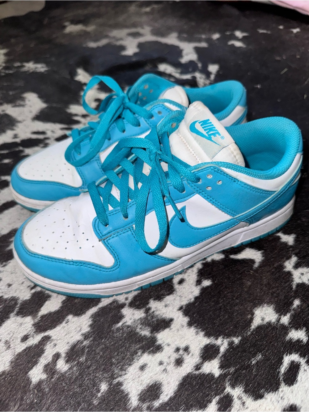 Nike Women’s Low-Top Sneakers in Cyan/White